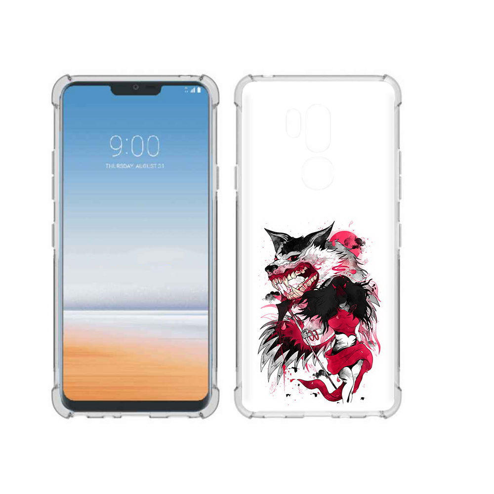 

Чехол MyPads Tocco для LG G7 ThinQ красная шапочка, Прозрачный, Tocco