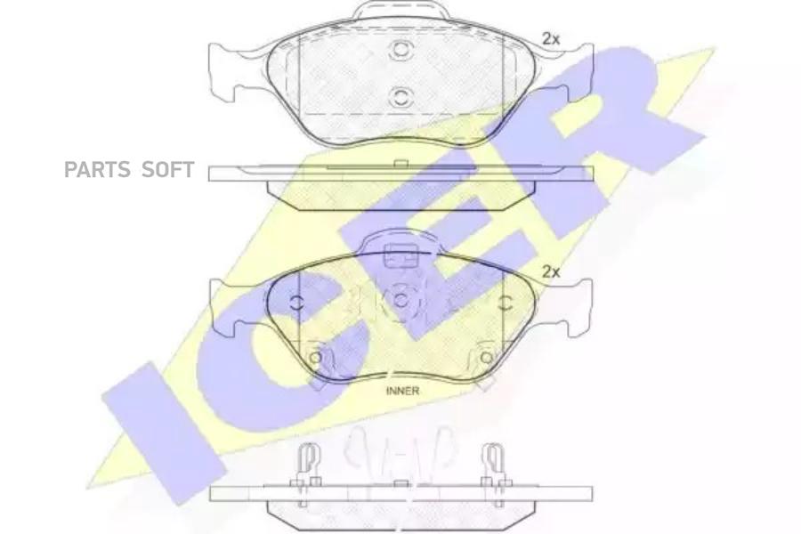 

Колодки Передние Toyota Yaris Icer 181877 Icer арт. 181877
