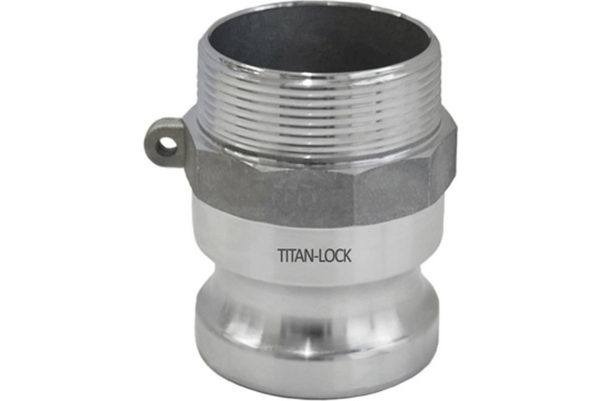 фото Алюминиевый камлок titan lock типа f серия ecoline, ниппель наруж. резьба bsp 3/4" tl75fal