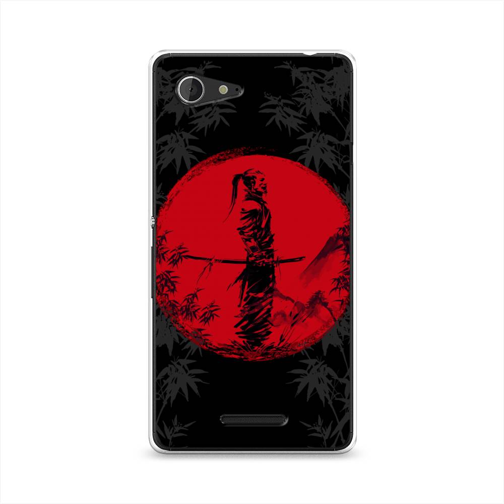 

Чехол на Sony Xperia E3 "Самурай на красном фоне", Черный;красный;серый, 52750-4