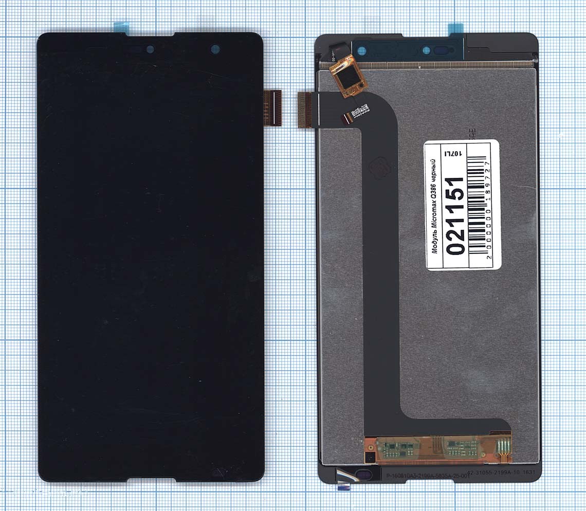 

Дисплей с тачскрином для Micromax Canvas Fire 5 Q386 черный, для Micromax Canvas Fire 5 Q386