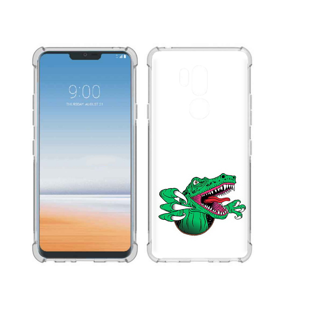 

Чехол MyPads Tocco для LG G7 ThinQ крокодил, Прозрачный, Tocco