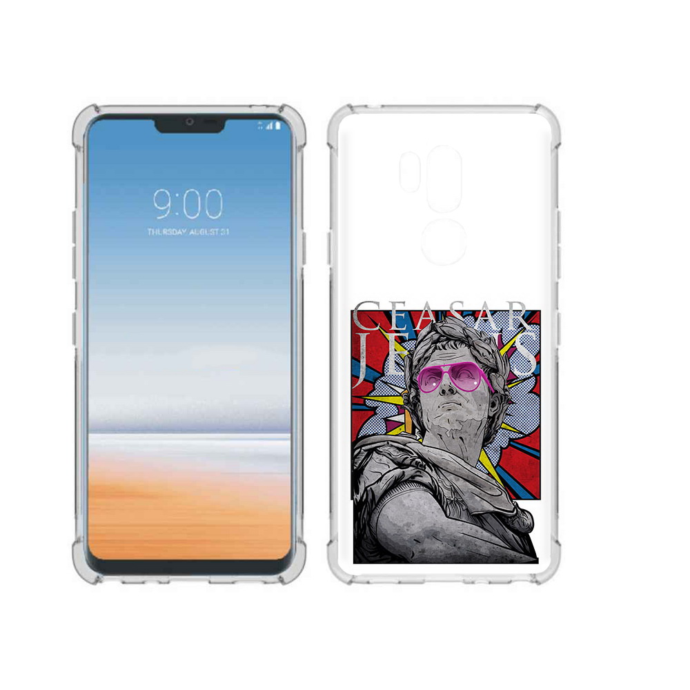 

Чехол MyPads Tocco для LG G7 ThinQ крутая статуя свободы, Прозрачный, Tocco