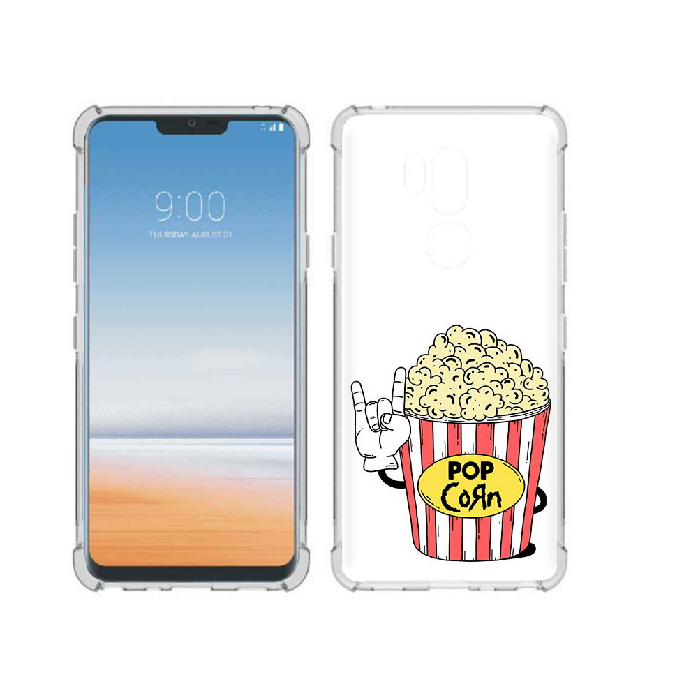 

Чехол MyPads Tocco для LG G7 ThinQ крутой попкорн, Прозрачный, Tocco