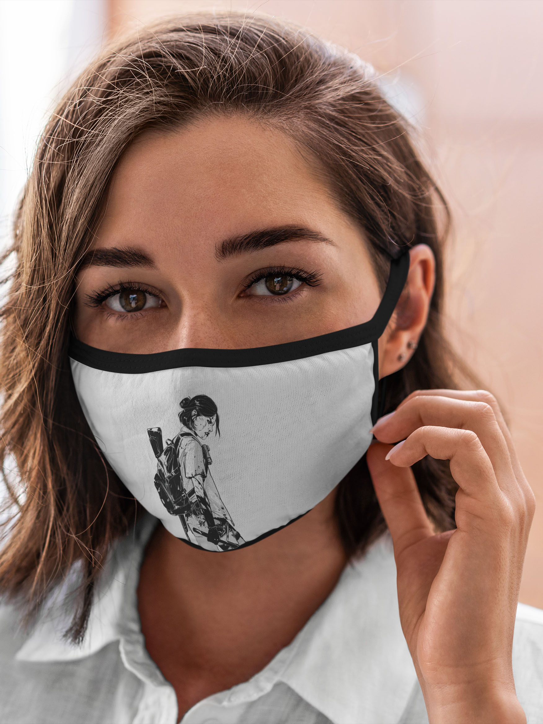 

Многоразовая маска унисекс Burnettie The Last Of Us Bw Elly, Разноцветный, The Last Of Us Bw Elly