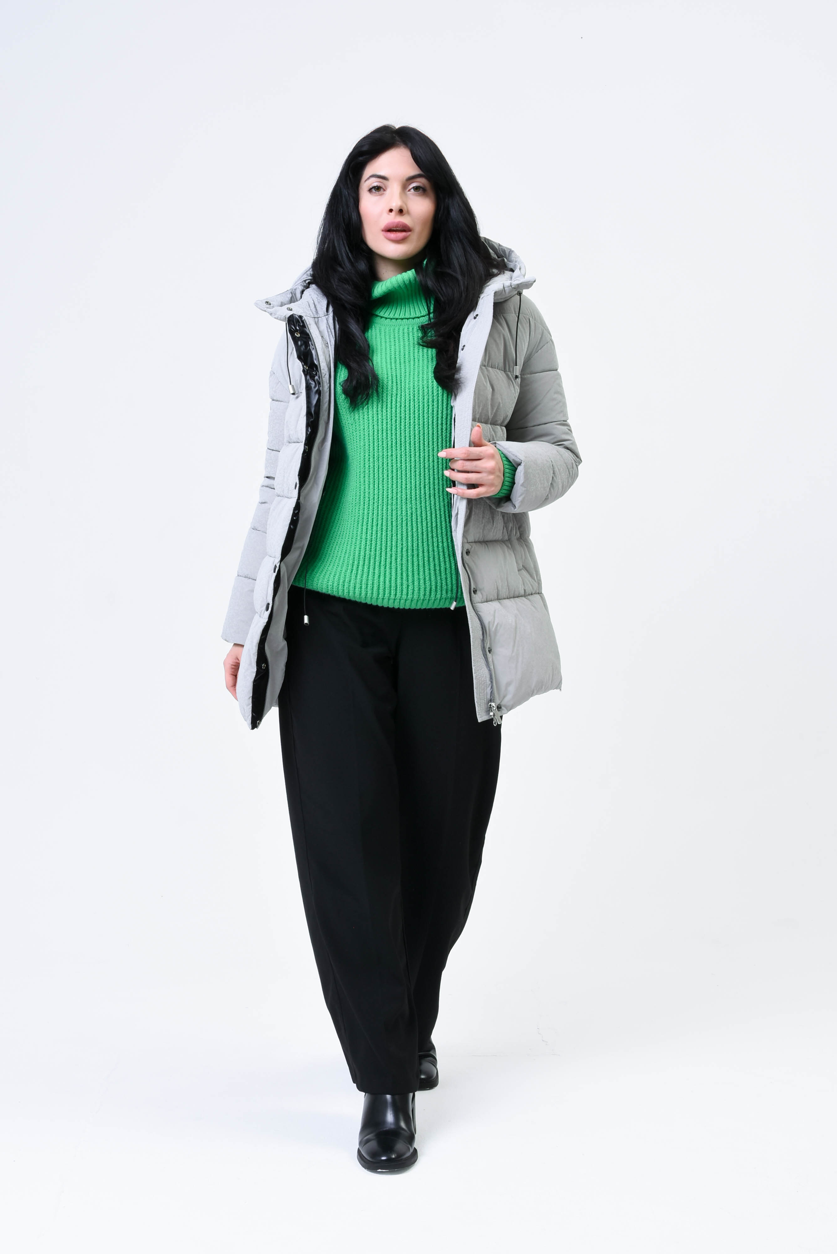 

Куртка женская Maritta 26-3004-31 серая 36 EU, Серый, 26-3004-31