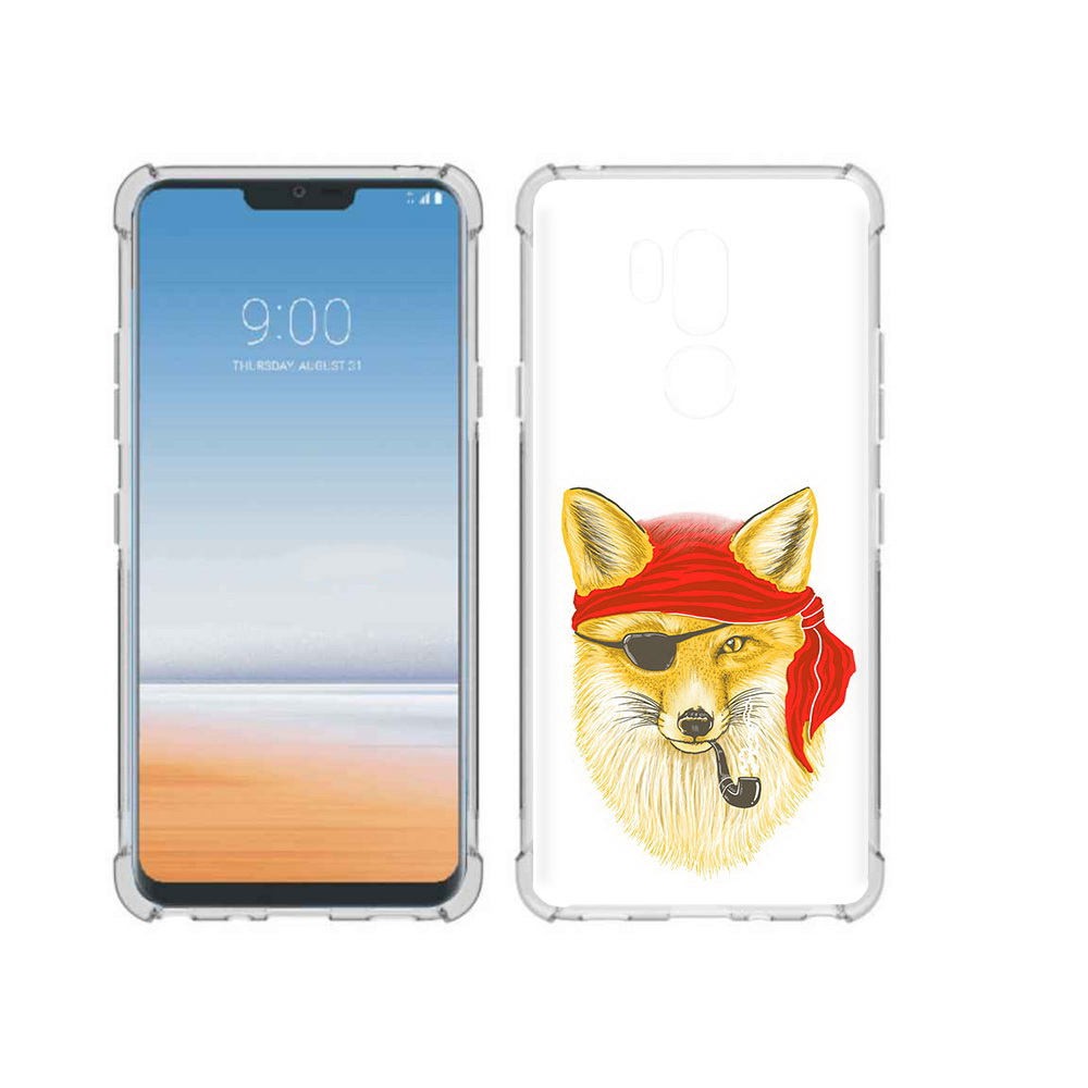 

Чехол MyPads Tocco для LG G7 ThinQ лиса-пират, Прозрачный, Tocco
