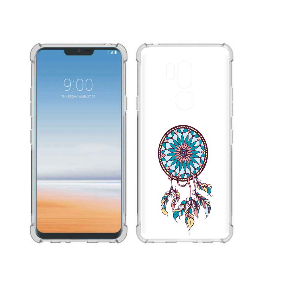 

Чехол MyPads Tocco для LG G7 ThinQ ловец снов синий, Прозрачный, Tocco