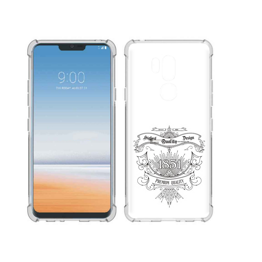 

Чехол MyPads Tocco для LG G7 ThinQ логотип 1851 год, Прозрачный, Tocco