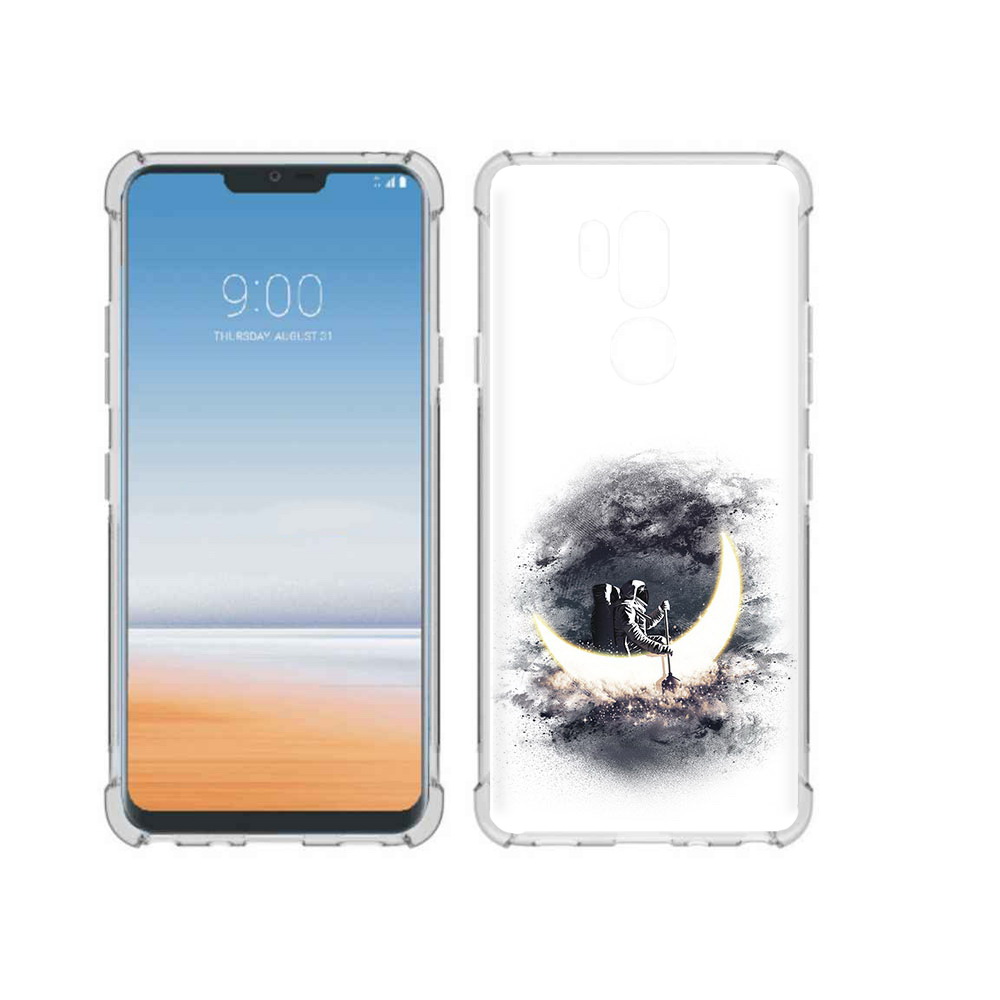 

Чехол MyPads Tocco для LG G7 ThinQ лунный путешественник, Прозрачный, Tocco