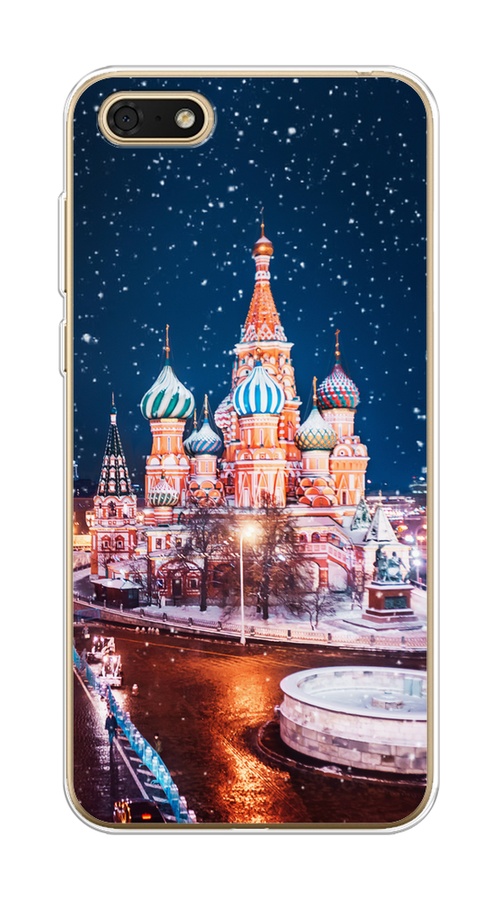 

Чехол на Honor 7A/7A Prime/Y5 Prime 2018/Y5 2018 "Москва 1", Коричневый;синий;белый, 65250-1