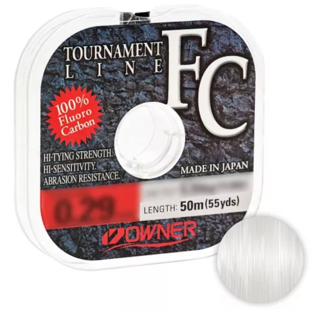 Флюорокарбон Owner Tournament Line Fluorocarbon 50м. 0.14мм. CLEAR