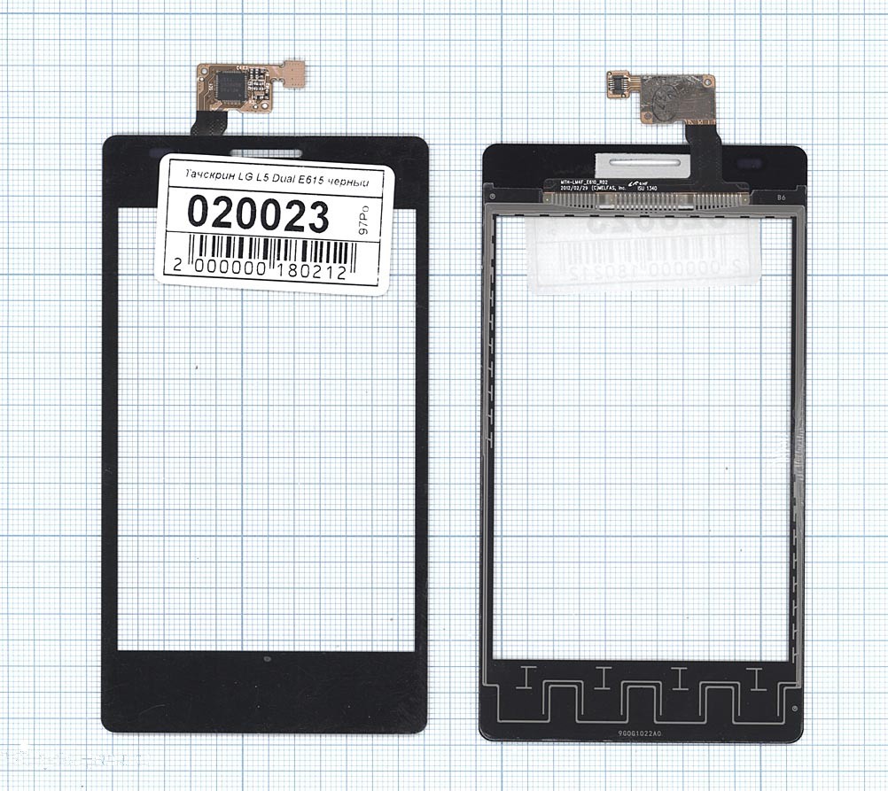 

Сенсорное стекло (тачскрин) для LG Optimus L5 Dual E615 черное, Черный, для LG Optimus L5 Dual E615
