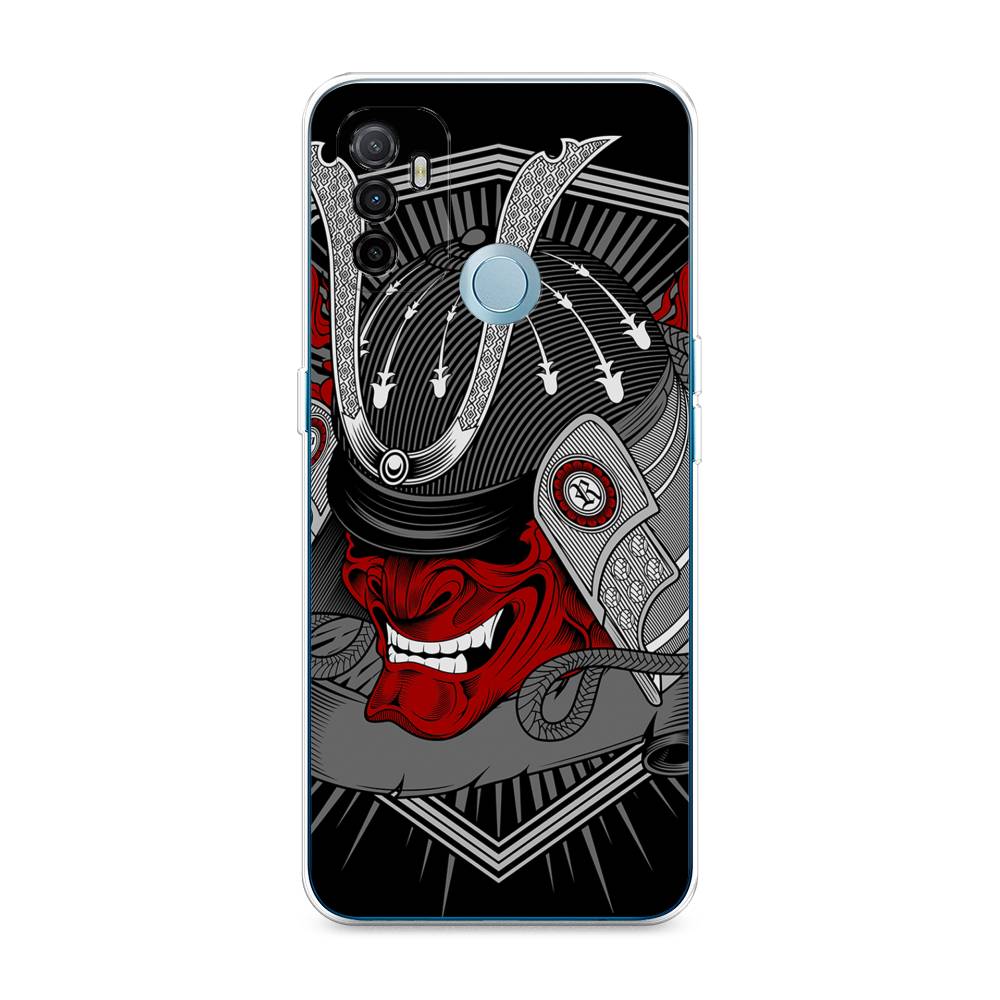 

Чехол на Oppo A53 "Красная маска самурая", Белый;красный;черный, 254350-4