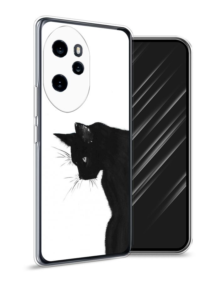 

Чехол Awog на Honor 100 Pro "Black cat", Черный;белый, 6122850-1