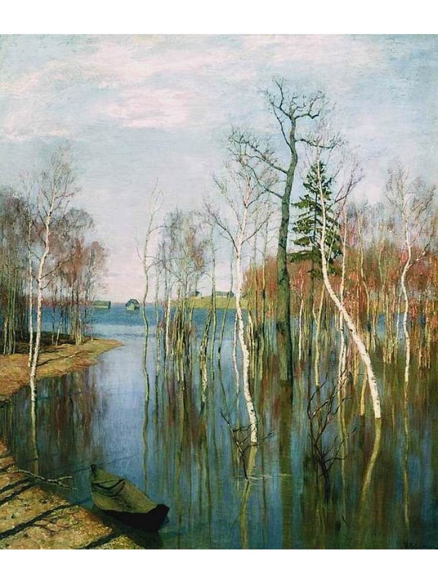 

Постер DRABS A3 Левитан Исаак Ильич Весна. Большая вода