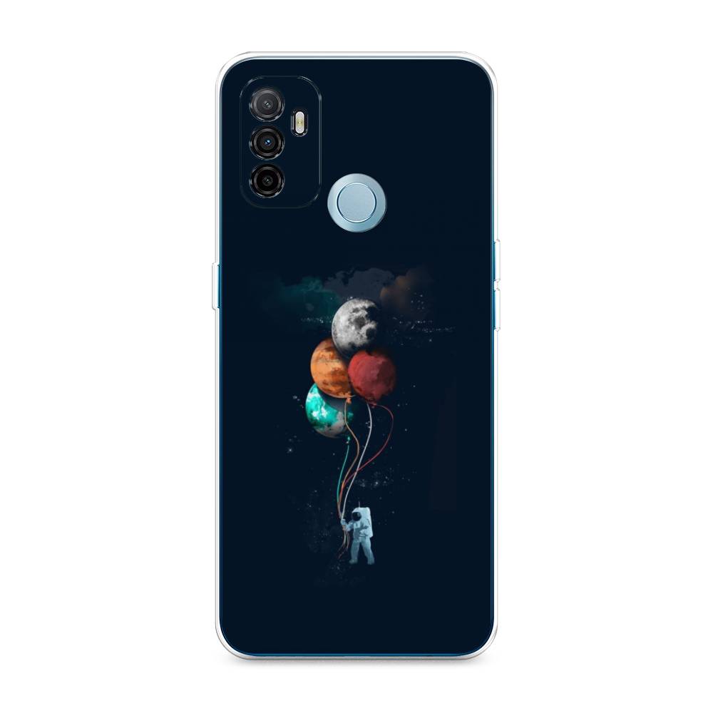 

Чехол для Oppo A53 "Космонавт с шариками", Разноцветный, 254350-4