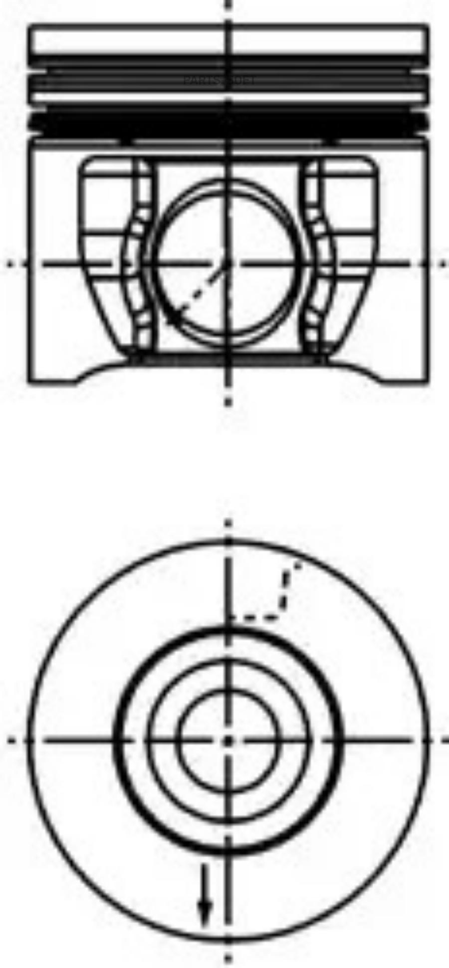 

Поршень KOLBENSCHMIDT 40830600 Ford Transit 2.4TDCI H9FA; JXFA; H9FB 04-