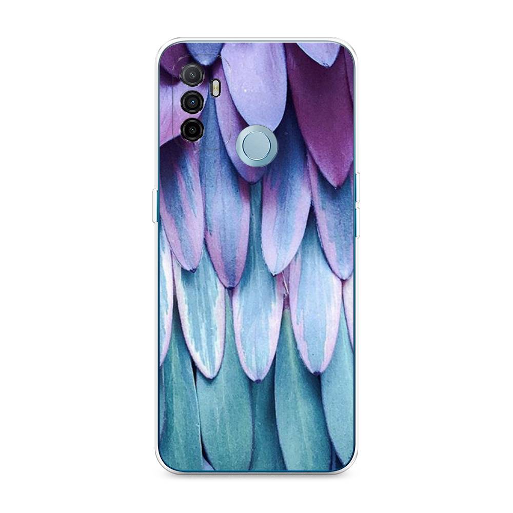 

Чехол для Oppo A53 "Синее перо", Фиолетовый;голубой, 254350-3