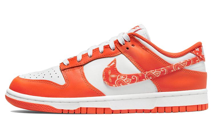 

Кеды унисекс Nike Dunk Low ESS Orange Paisley оранжевые 36 EU, Оранжевый, Dunk Low ESS Orange Paisley