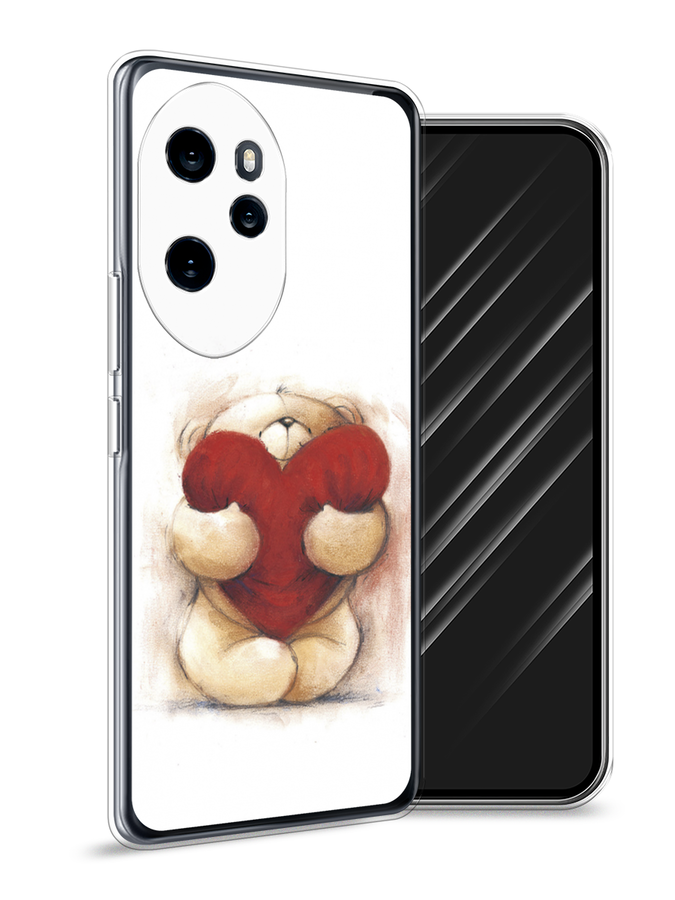 

Чехол Awog на Honor 100 Pro "Мишка с сердцем 1", Белый;бордовый;бежевый, 6122850-1