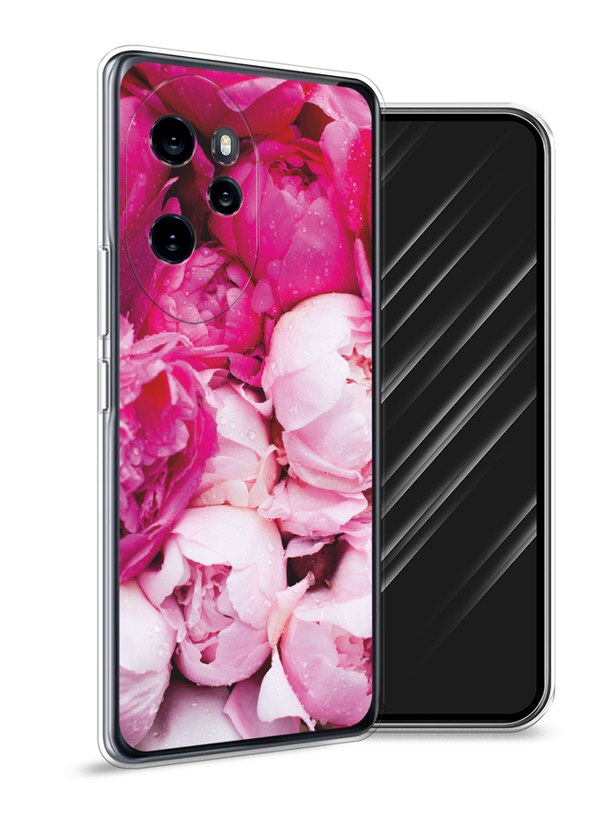 

Чехол Awog на Honor 100 Pro "Пионы розово-белые", Белый;розовый, 6122850-1