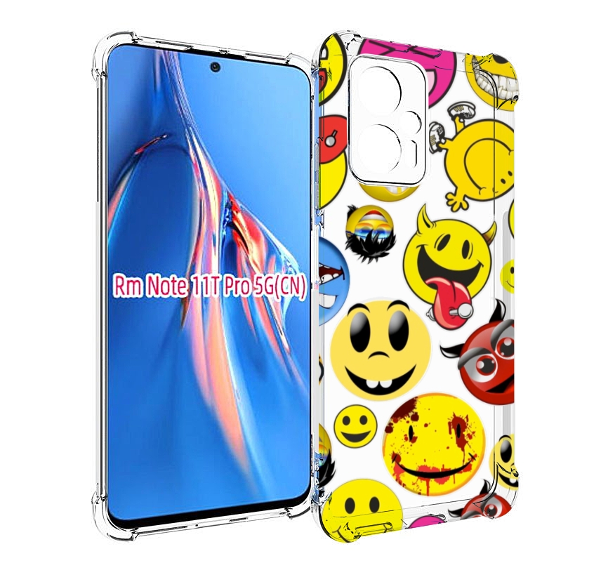 

Чехол MyPads Смайлики для Xiaomi Redmi Note 11T Pro / 11T Pro Plus / Poco X4 GT противо..., Прозрачный, Tocco