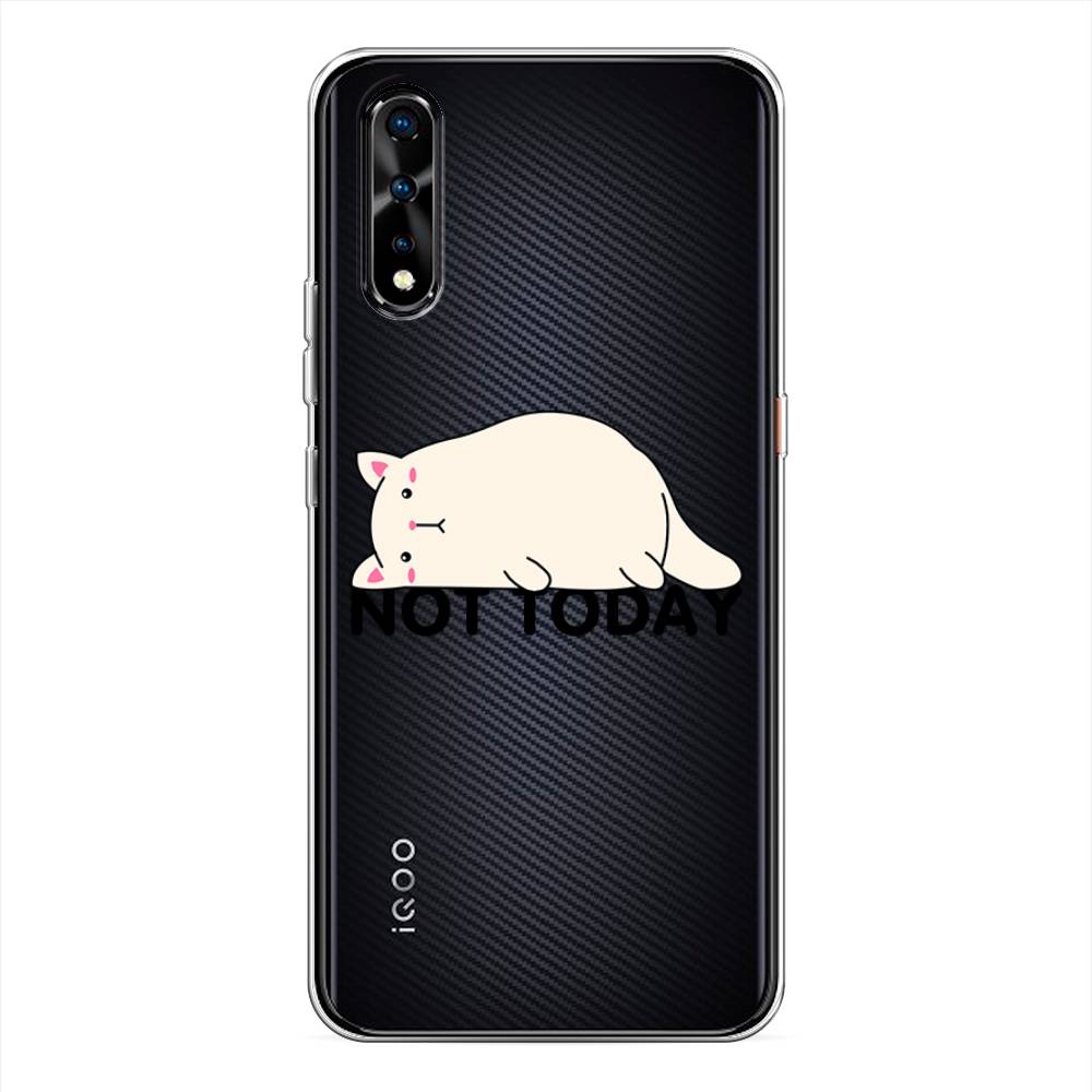 

Чехол на Vivo iQOO Neo"Cat not today", Белый;розовый;черный, 261250-1