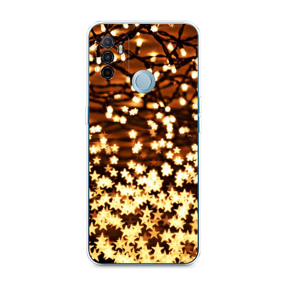 

Чехол для Oppo A53 "Новогодняя гирлянда", Золотистый, 254350-5