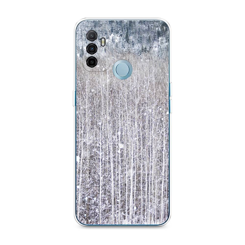 

Чехол для Oppo A53 "Снежный лес", Бежевый;серый;белый, 254350-5