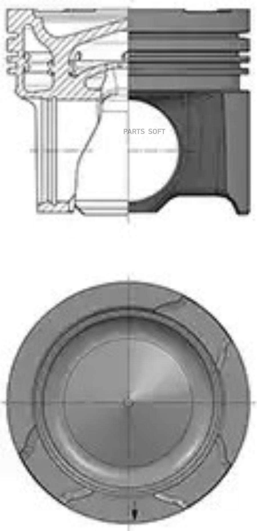 

Поршень в сборе KOLBENSCHMIDT 90054605 Opel 16lz Kat