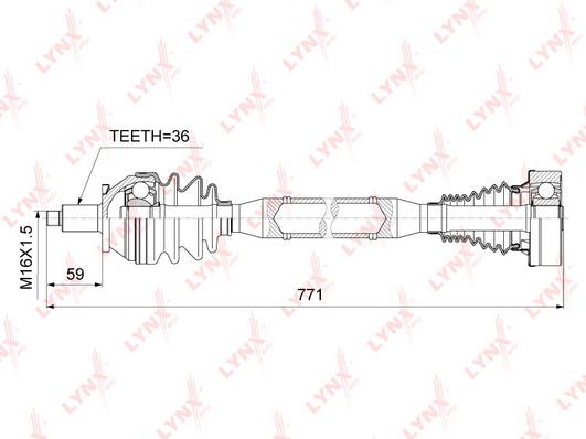 

Cd-1025_Привод Правый 770Мм Audi A1 1.2-1.6D 10>, Skoda Fabia 06>/Roomster/Rapid 12>, Vw P