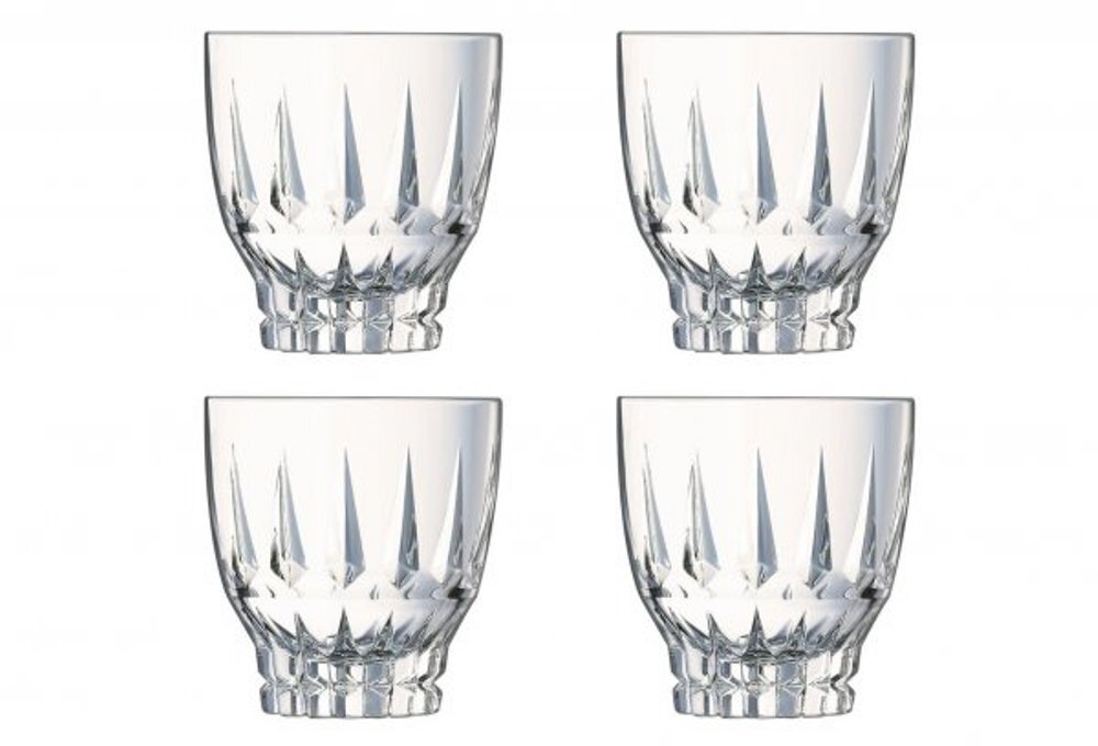 Набор низких стаканов Cristal D'ARQUES ORNEMENTS 320 мл 4 шт.