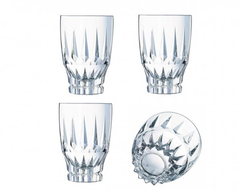 фото Набор высоких стаканов cristal d'arques ornaments 360 мл 4 шт.