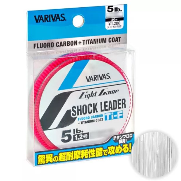 

Флюорокарбон Varivas Light Game Shock Leader TITANIUM COAT 30м. 0,205мм. CLEAR, Varivas Light Game Shock Leader TITANIUM COAT 30м. 0,205мм. CLEAR