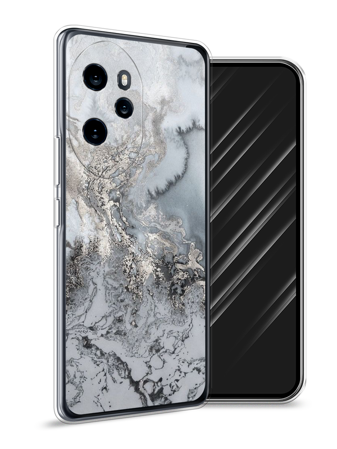 

Чехол Awog на Honor 100 Pro "Морозная лавина серая", Серый;серебристый, 6122850-1