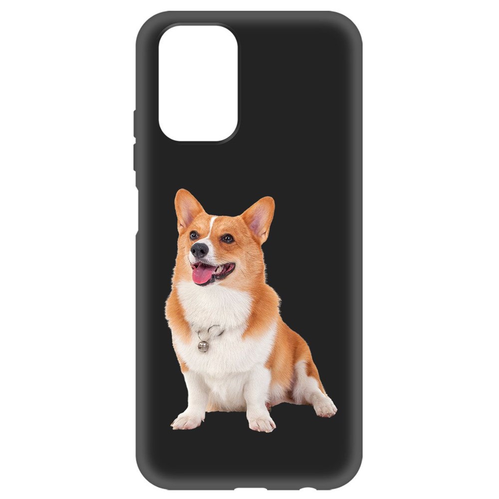 

Чехол-накладка Krutoff Soft Case Корги для Xiaomi Redmi 10 черный
