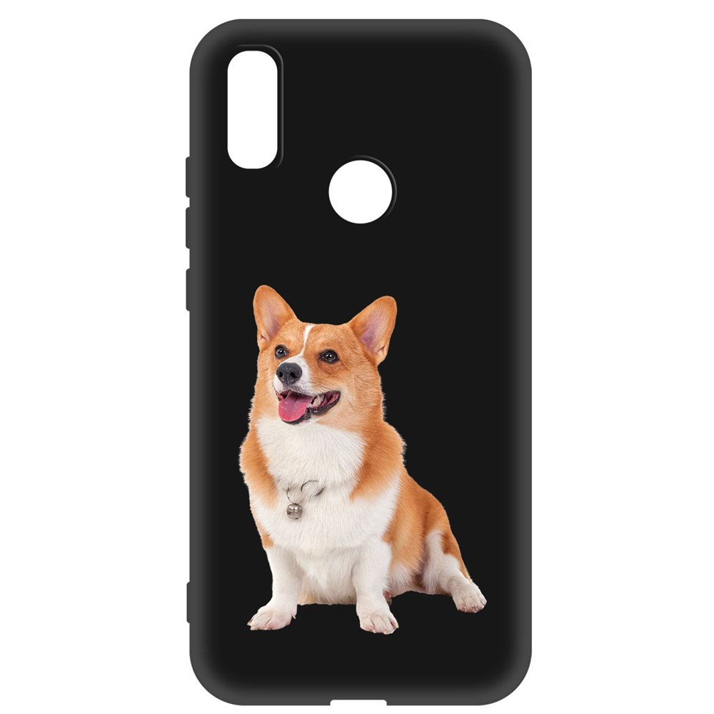 

Чехол-накладка Krutoff Soft Case Корги для Xiaomi Redmi 7 черный