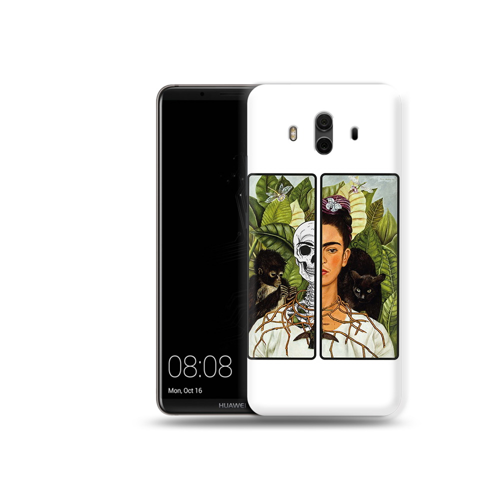 

Чехол MyPads Tocco для Huawei Mate 10 сдвоенная картинка девушка скелет (PT88364.53.595), Прозрачный, Tocco