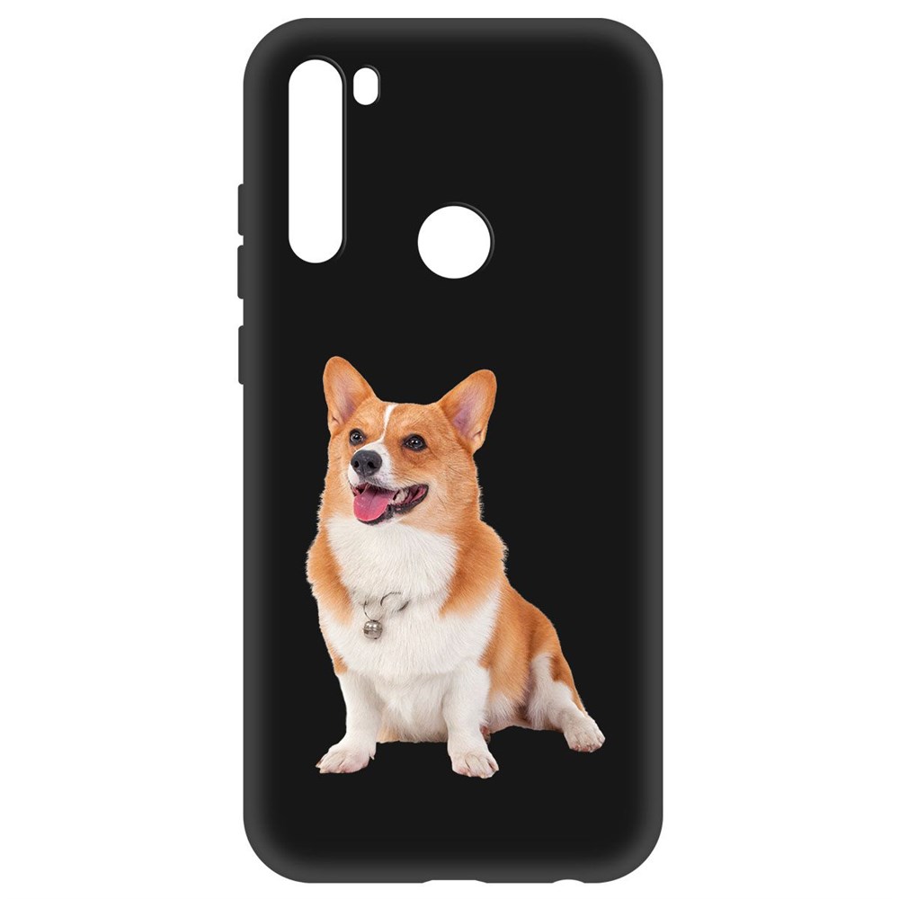 

Чехол-накладка Krutoff Soft Case Корги для Xiaomi Redmi Note 8t черный