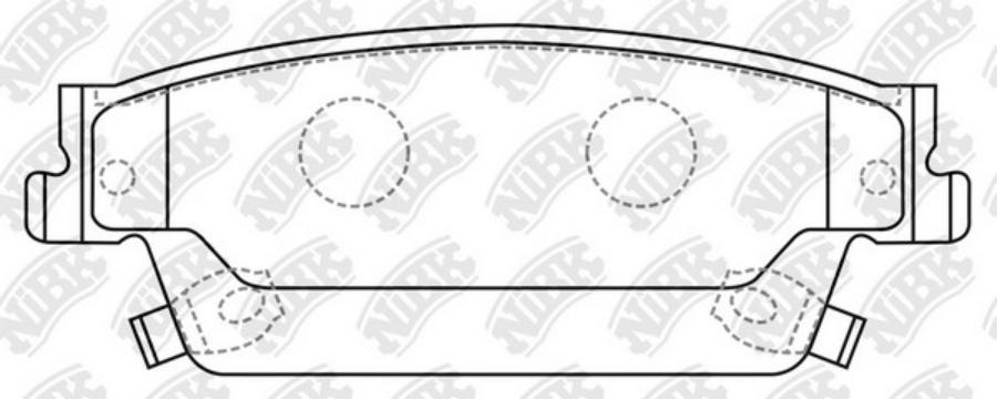 

Тормозные колодки NiBK PN0625