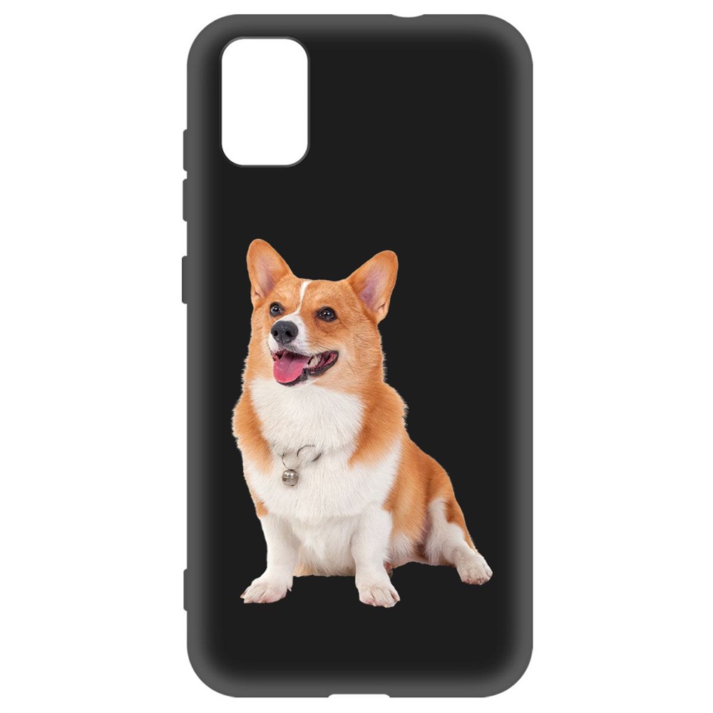 

Чехол-накладка Krutoff Soft Case Корги для ZTE Blade A31 черный