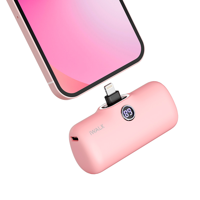 Внешний аккумулятор iWALK Power Bank DBL5000PL Pink 4800 мА/ч, розовый