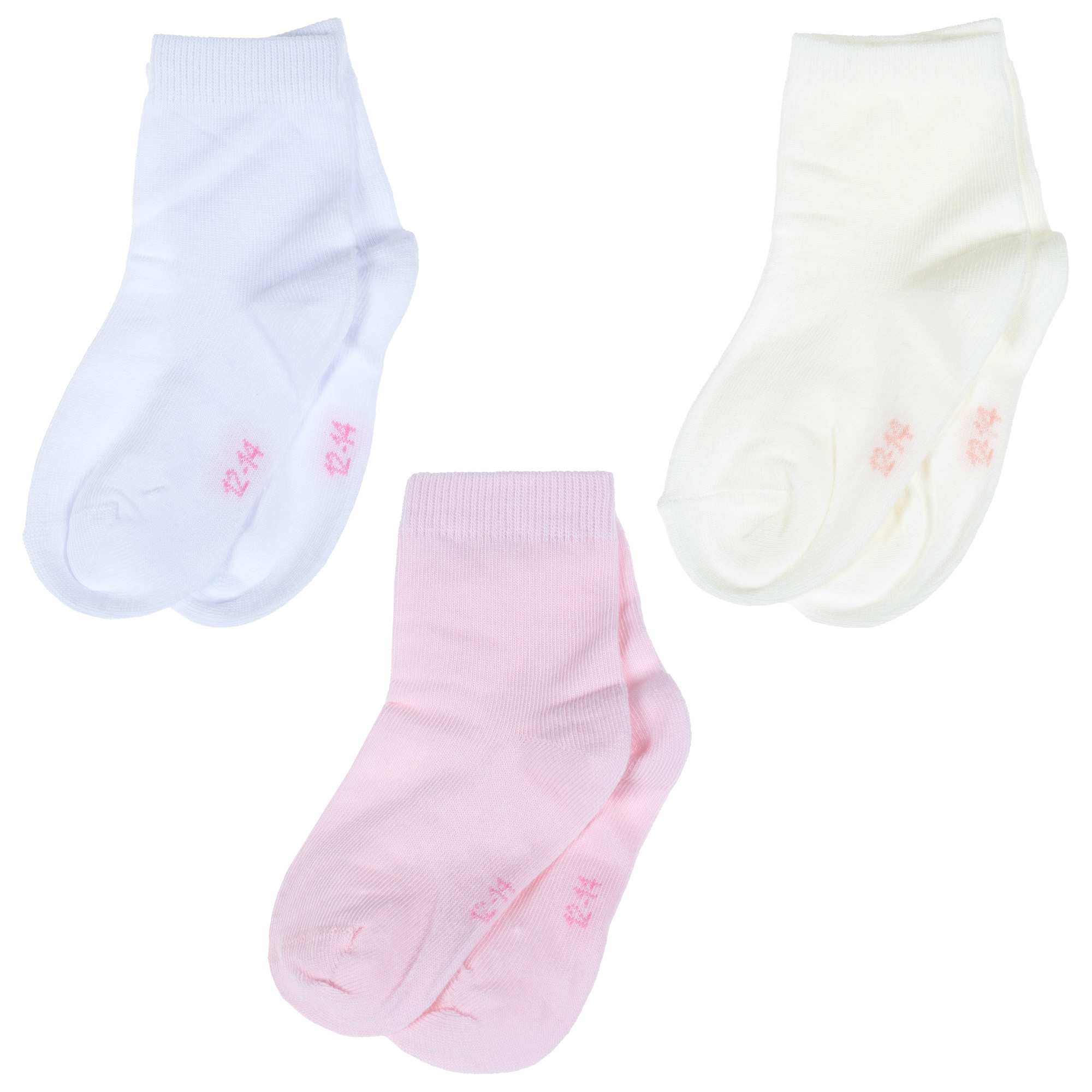 

Носки детские Rusocks Д3-130178Д, белый; бежевый; розовый, 10-12, Д3-130178Д