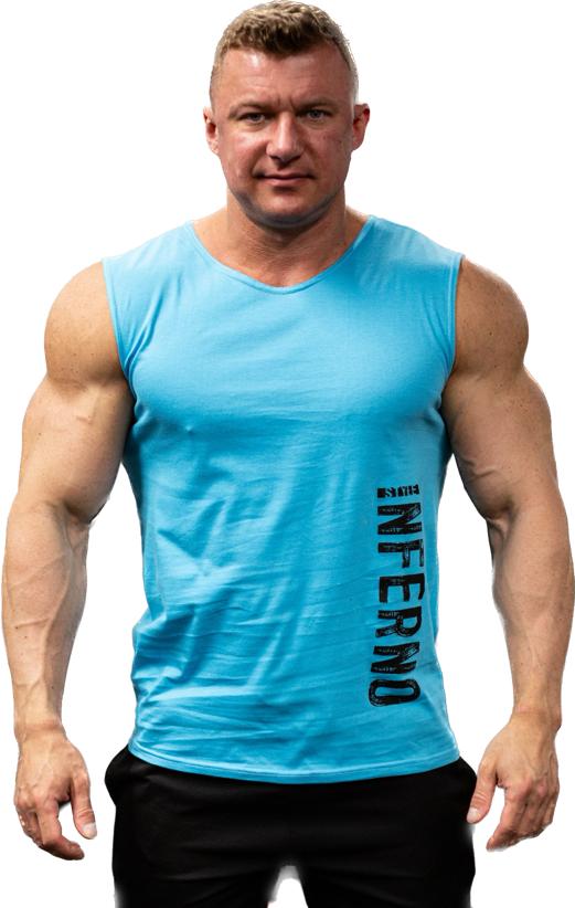 

Майка мужская INFERNO style М-002-000 бирюзовая 3XL, Бирюзовый, М-002-000