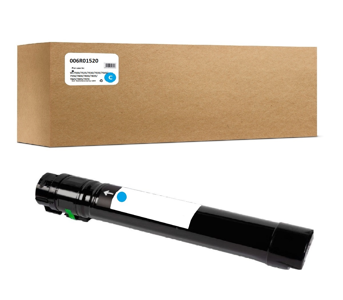 

Картридж OEM 006R01520 для Xerox WC 7545/7556 Cyan 15K, Голубой, OEM 006R01520