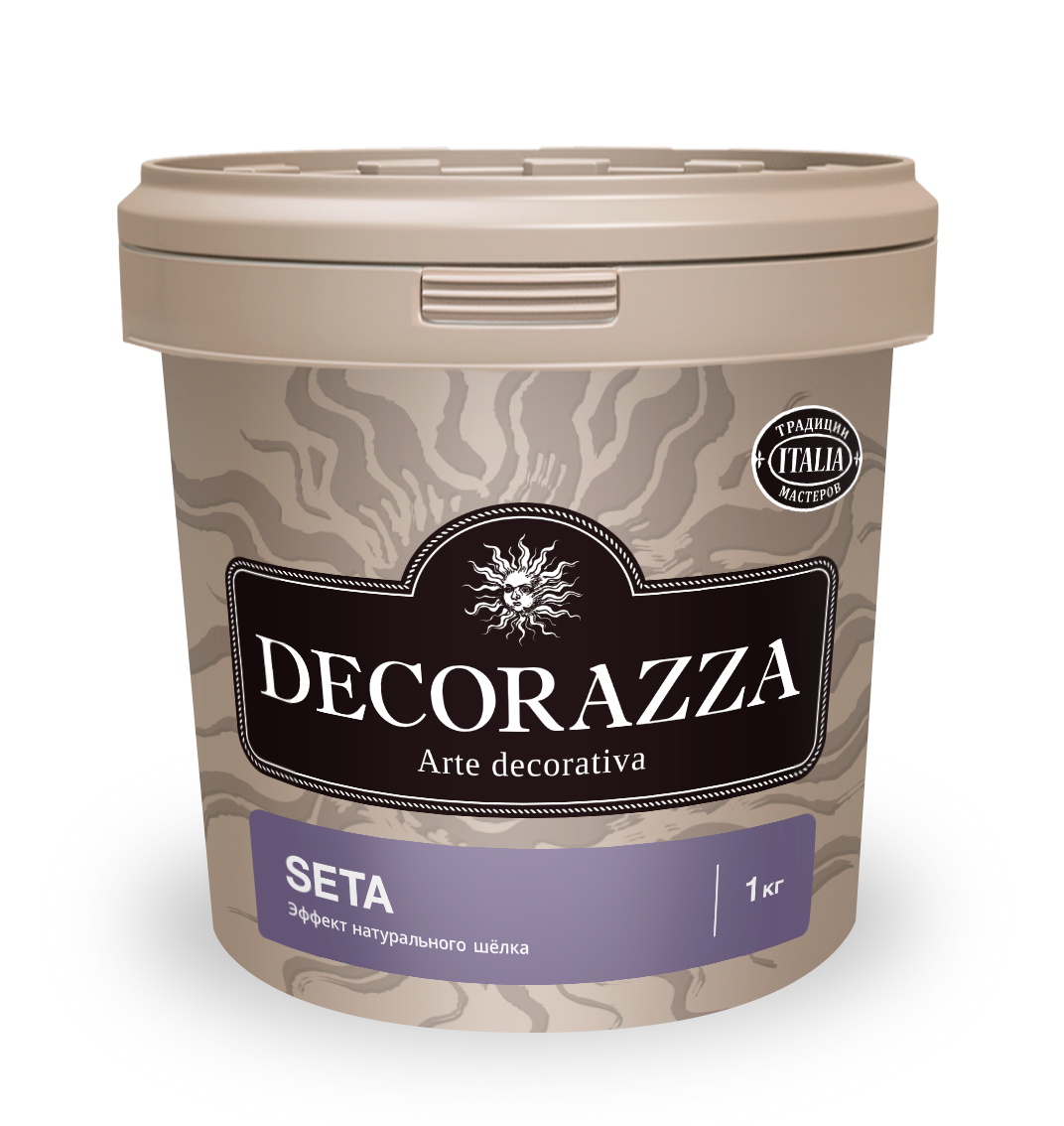 Декоративная штукатурка эффект натурального шелка Decorazza Seta, ST 800, золото, 1 кг