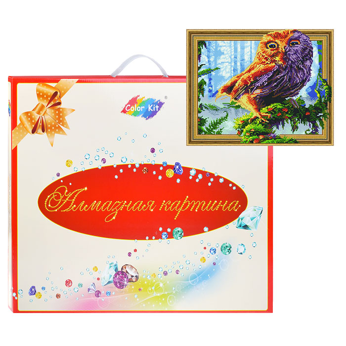 

Алмазная картина Color Kit Загадочная сова, 40х50 см, Загадочная сова, 40х50 см
