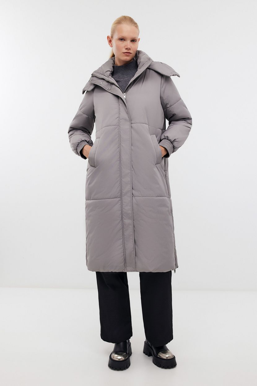 

Пальто женское Baon B0322532 серое 2XL, Серый, B0322532