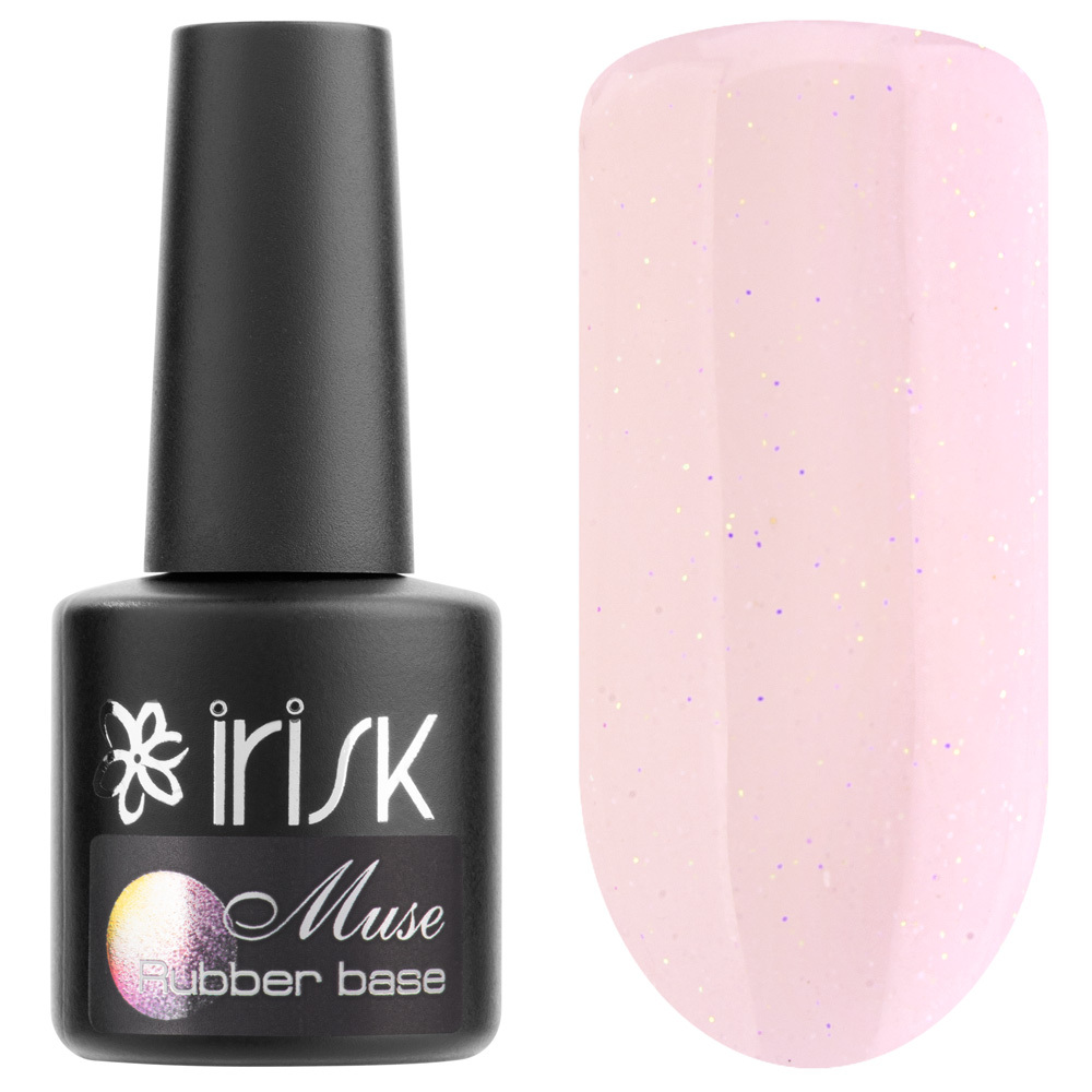 

База каучуковая с шиммером IRISK Shimmer Rubber Base, 10 Muse 10мл